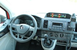  Volkswagen T6  Bedienteil für die Sondersignalanlage auf dem Armaturenbrett,Bedienhandapparat für den Digitalfunk (5)